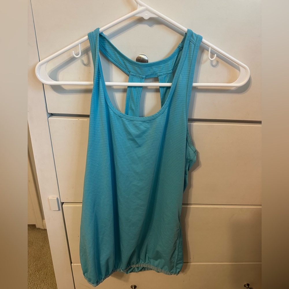 Athleta Blue Sleeveless Top
